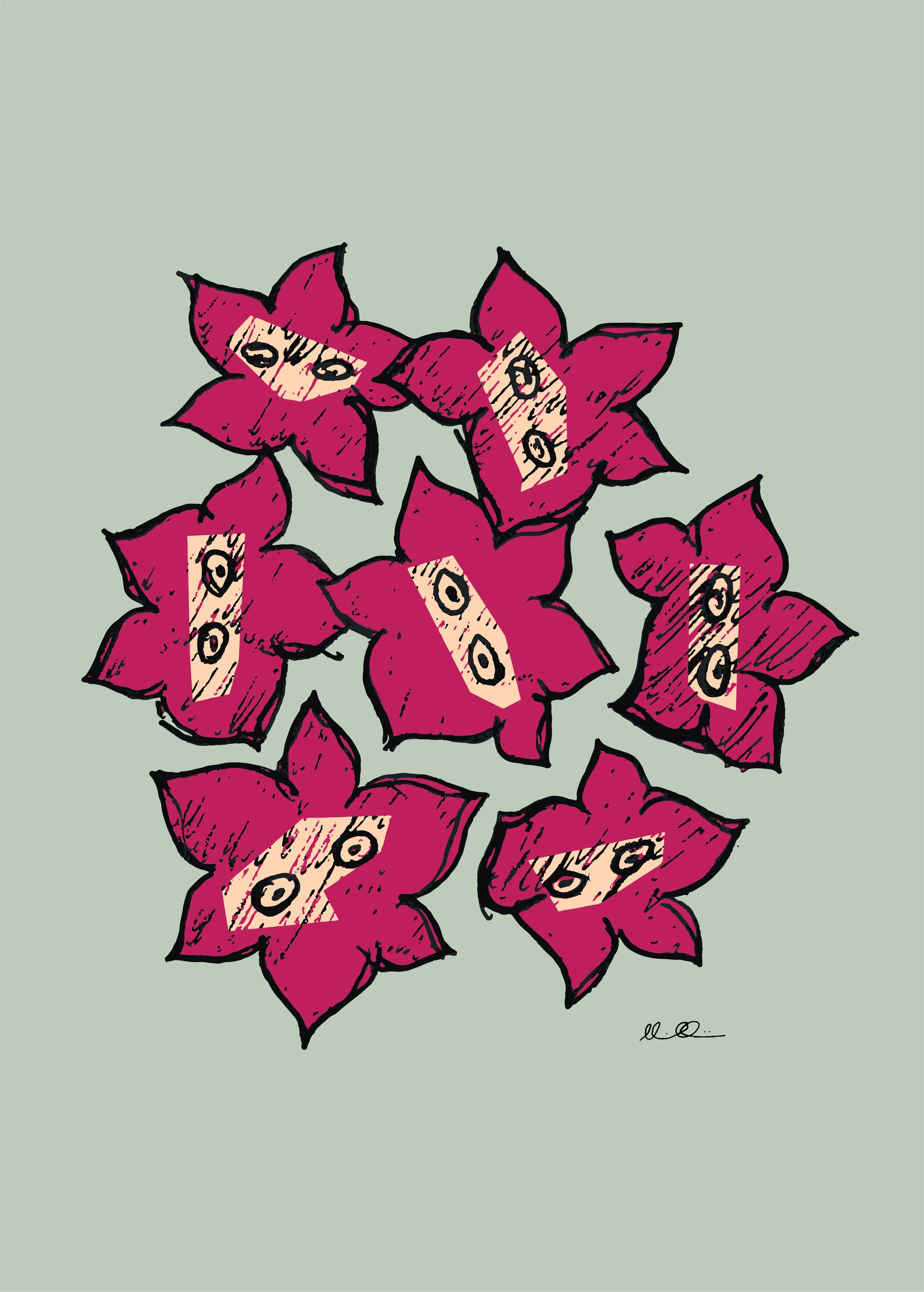 Little Bougainvillea Fugitives Available in different colours