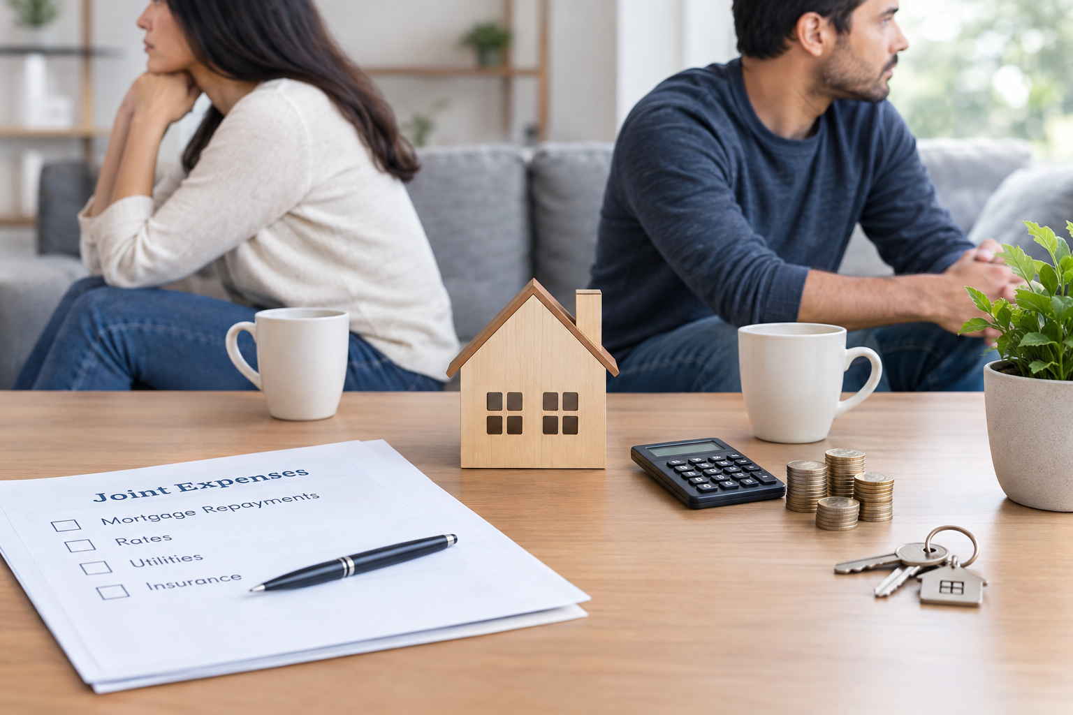 Living arrangements and shared expenses after separation 