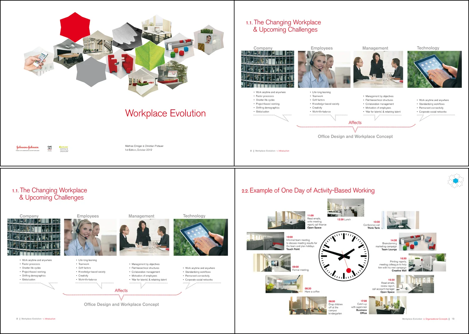 Brochure Workplace Evolution, Future Office Design, Johnson+Johnson, Zug, Swiss