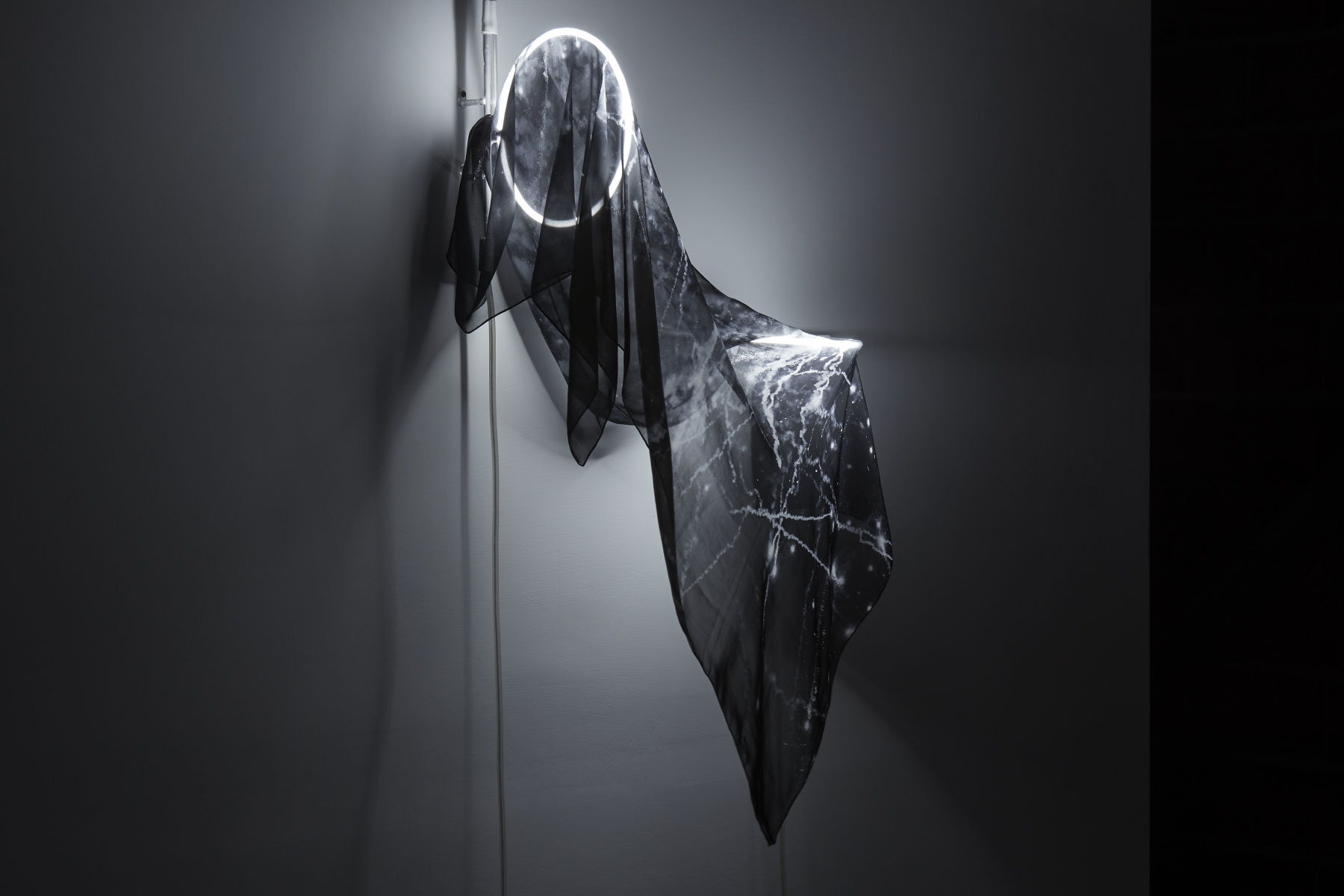 Image 2: Installation view of ‘The Effects of Interaction Between Light and Matter’ in ‘A Profound Gravity’, at Artereal Gallery, 2018