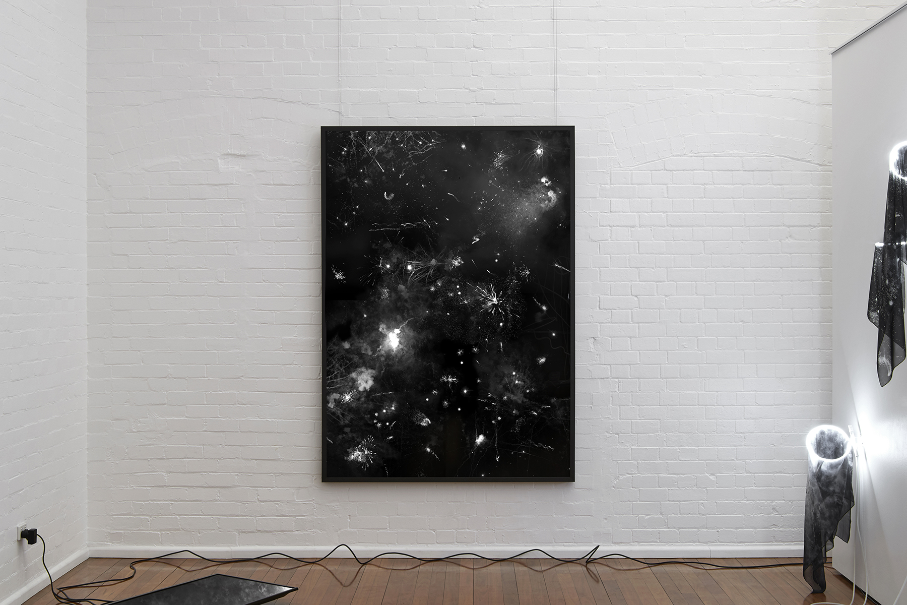 Image 4: Installation view of ‘The Impact of the Relationship Between Light and Dark, 6’ in ‘A Profound Gravity’, at Artereal Gallery, 2018.