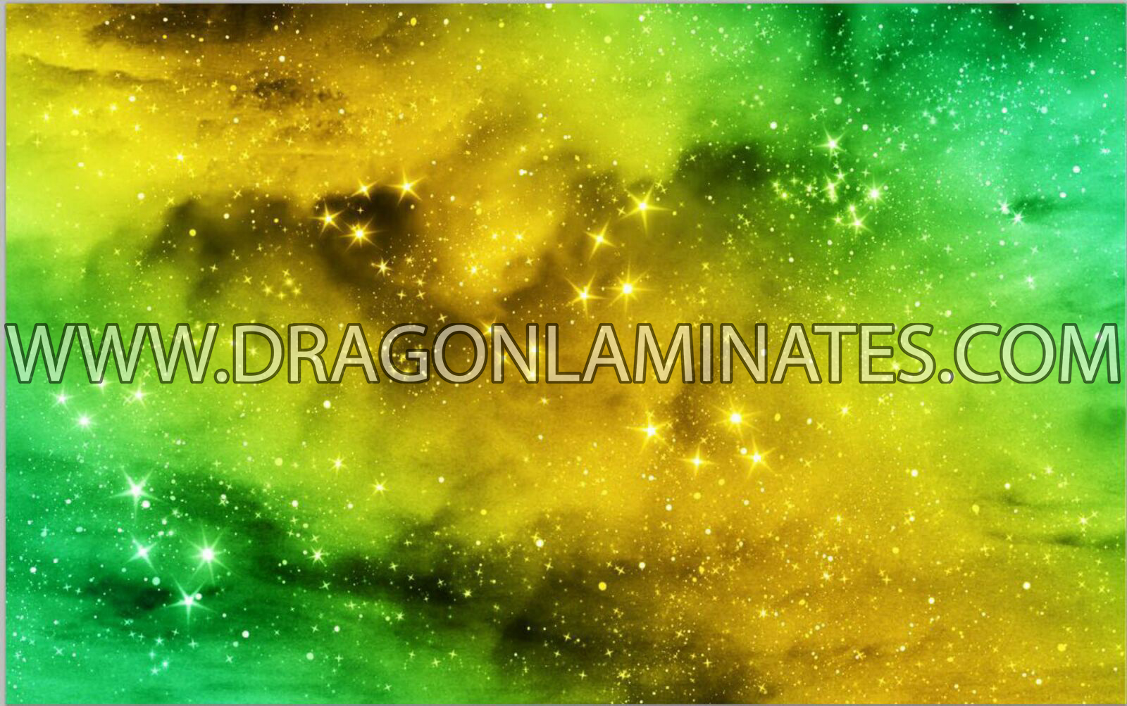 Green-Gold Galaxy Vinyl Dragon Laminates