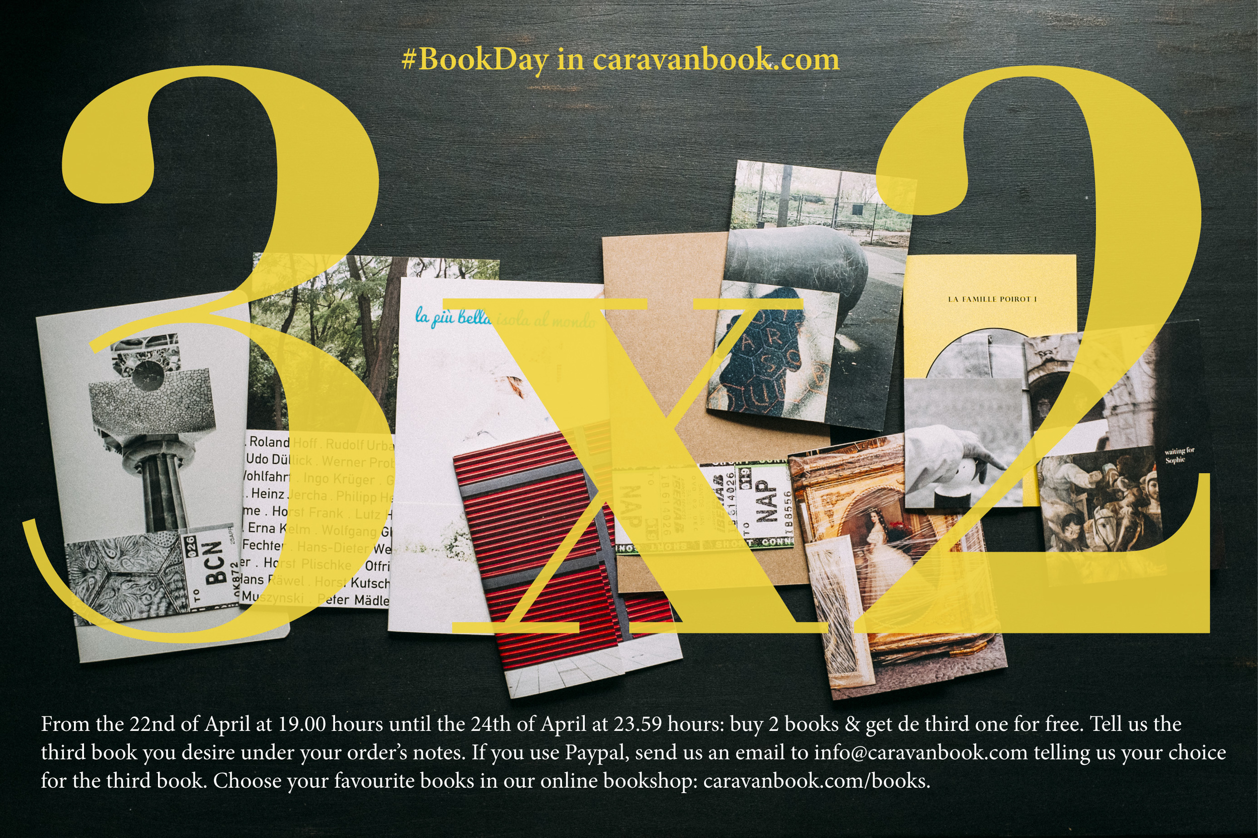 Caravanbook celebrates the #BookDay with a 3x2 offer under their online bookshop.