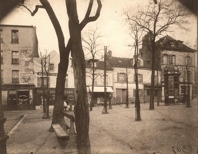 Place du Tertre, Paris. Eugene Atget