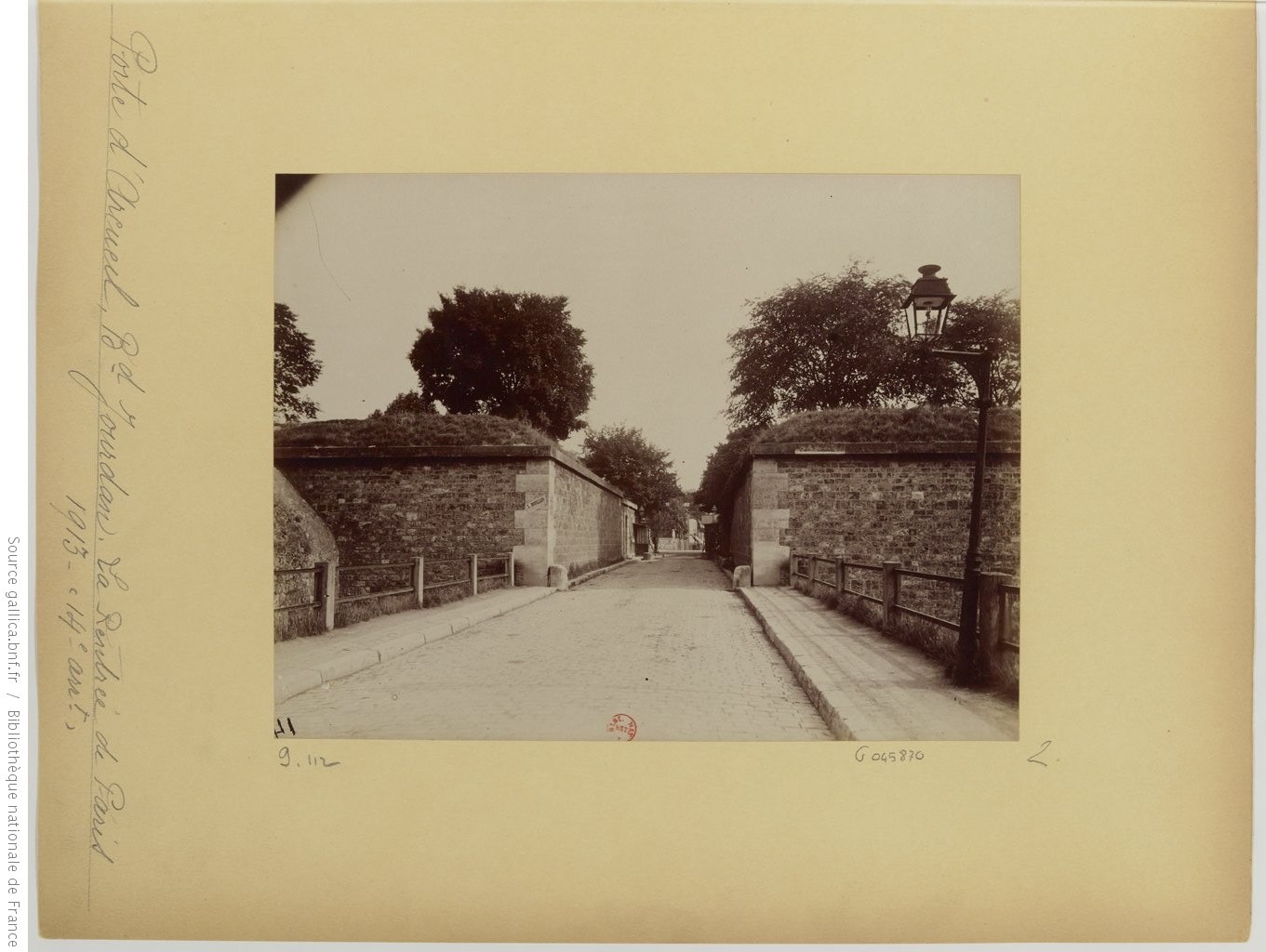 Porte d'Arcueil, París. Eugene Atget