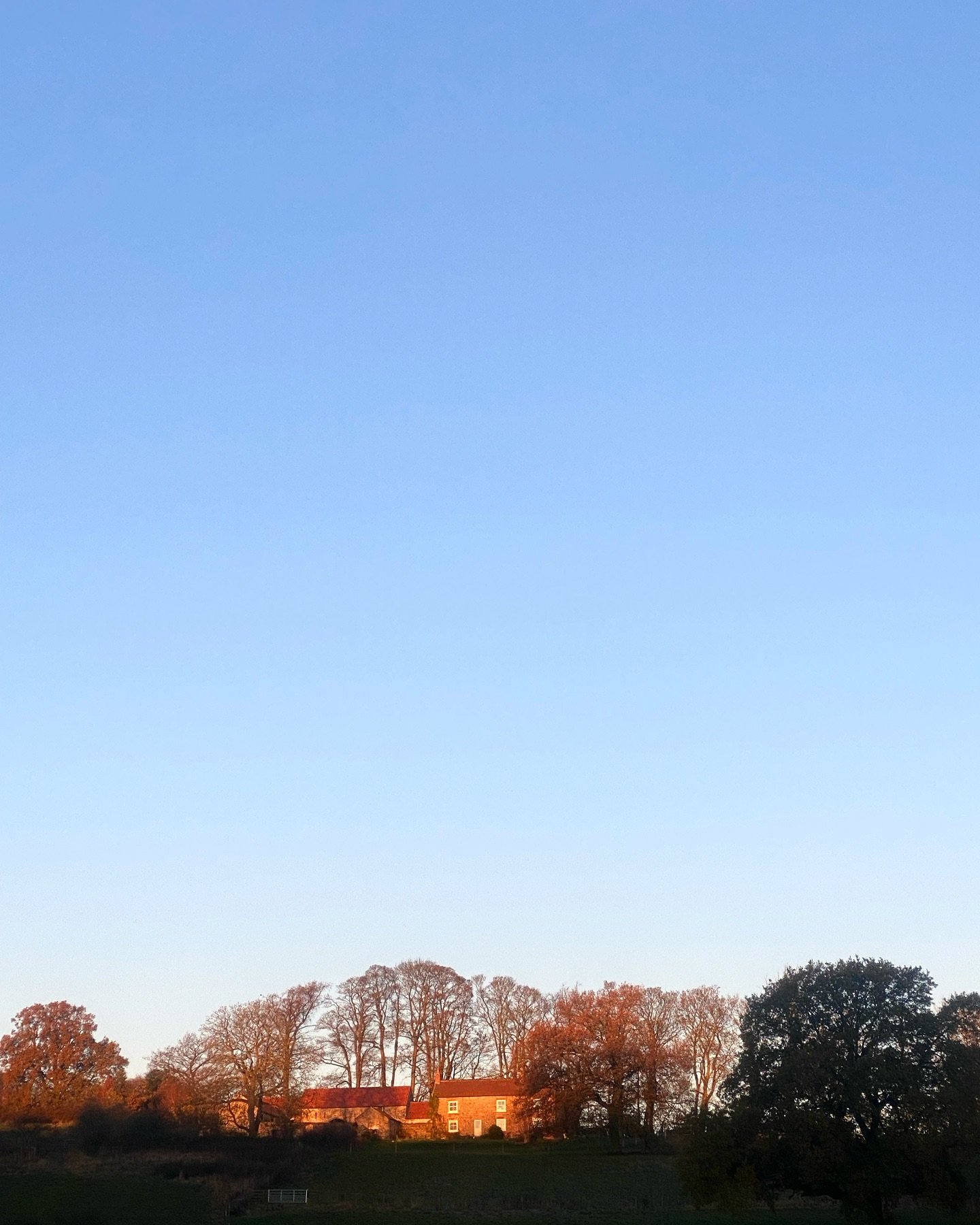 Sun rising on @woodsfarmhouse_yorkshire