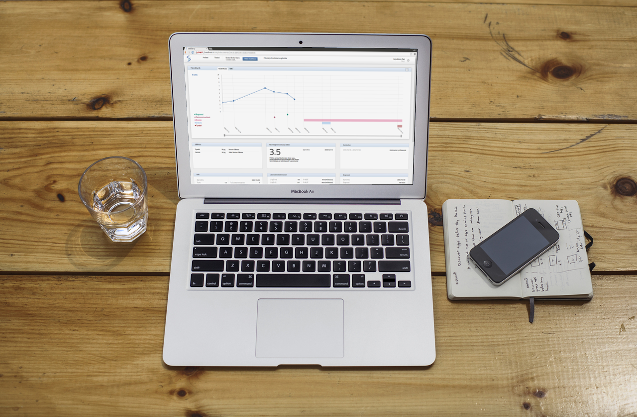 StellarQ MS displays patient history and status in one compact view, with easy access from overview to details.