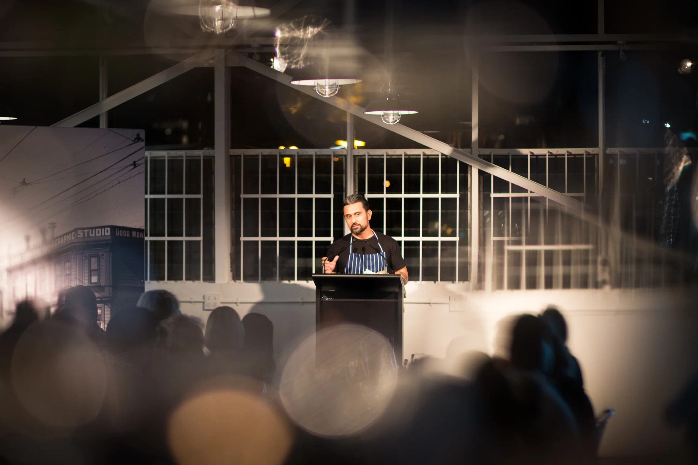 Event photography of Michael Meredith in Auckland by photographer Blackroom Photography