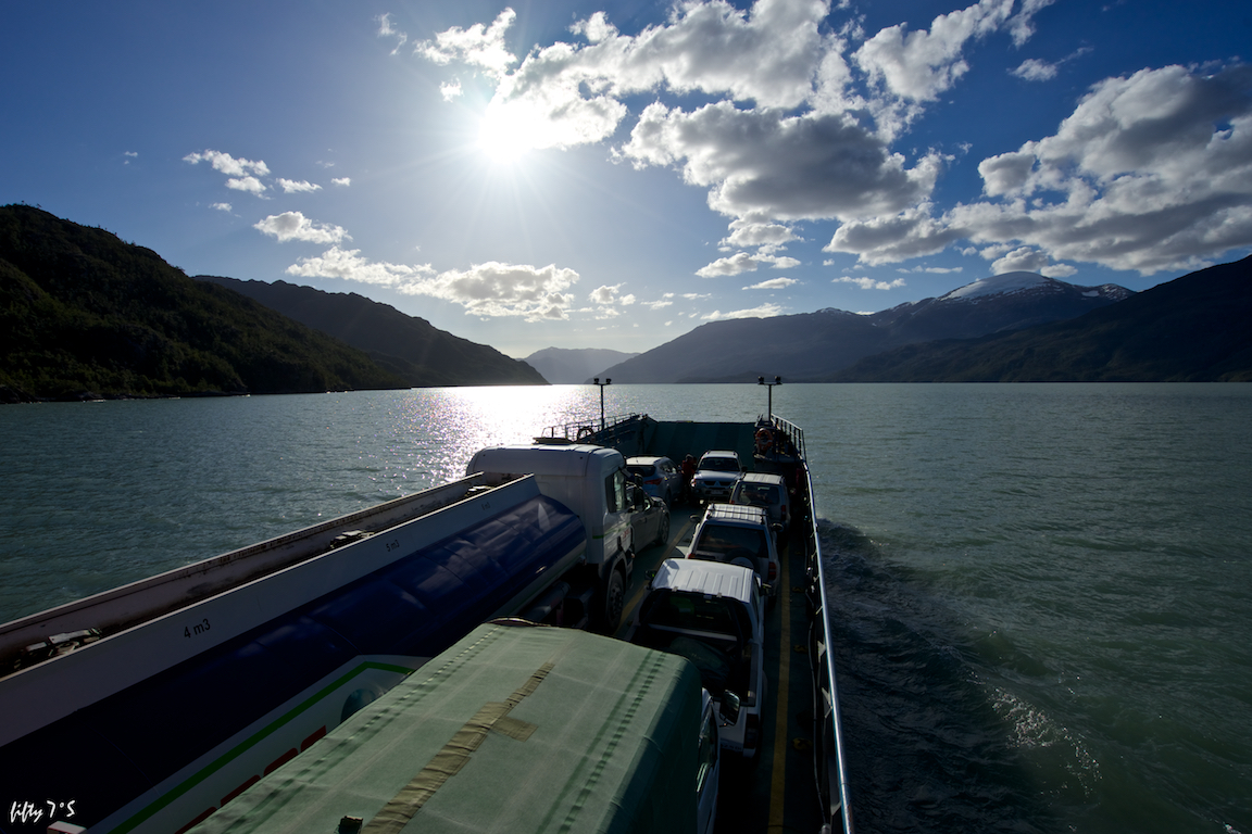 our free ride to Puerto Yungay (there's no road connection) on the southern part of the carretera austral