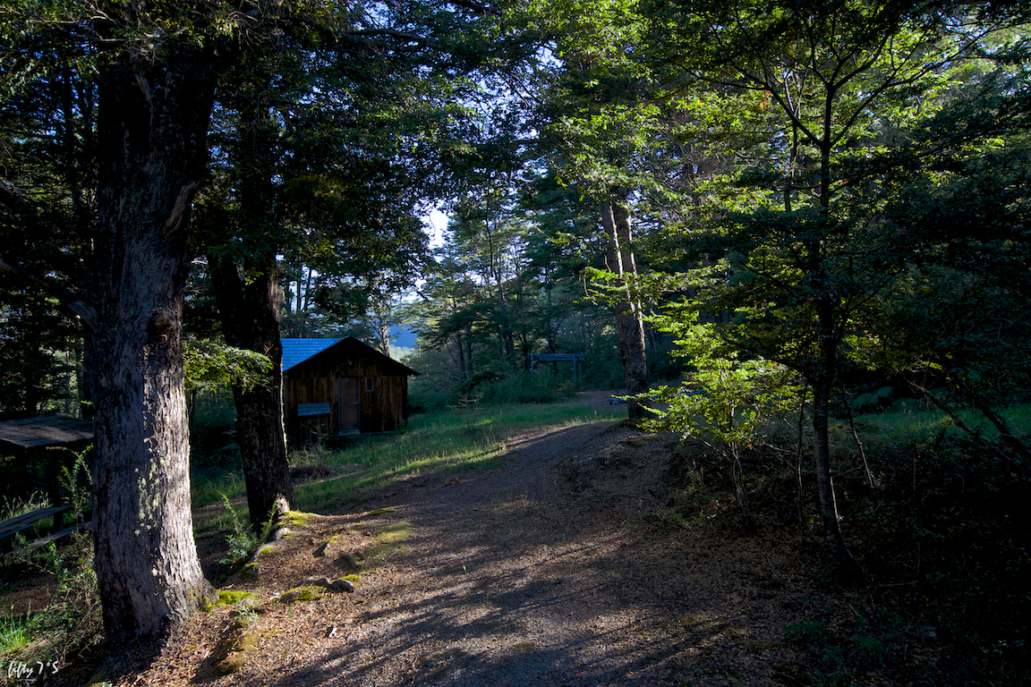 an abandoned camp ground... that'll do nicely for the night!