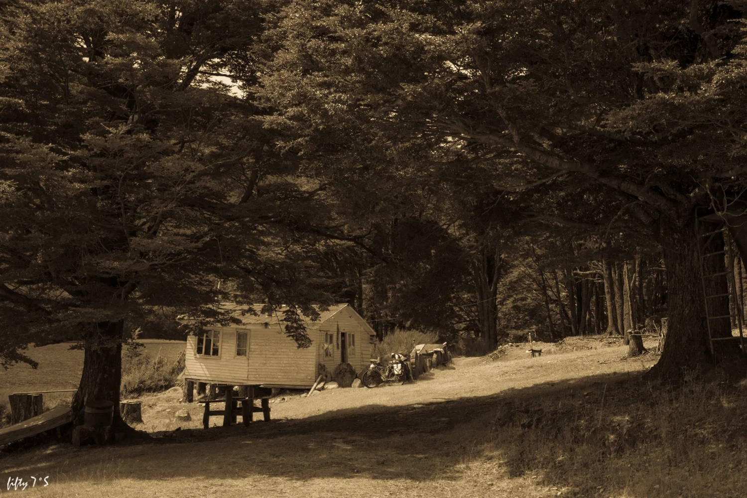 gaucho campsite. we found this in the dark after we had to cycle longer than expected to find a good spot to sleep.