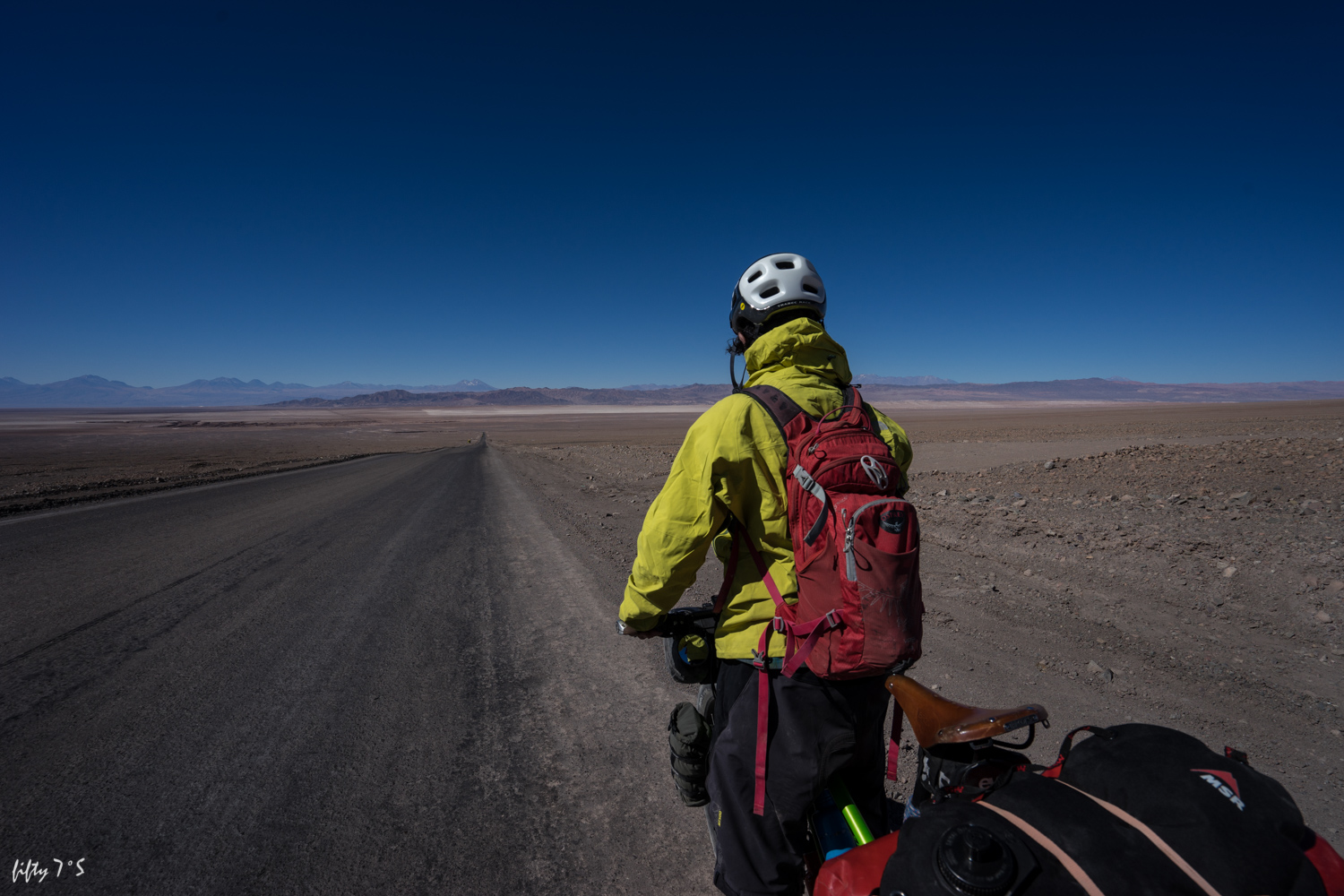 First glimpse of the Salar de Atacama.