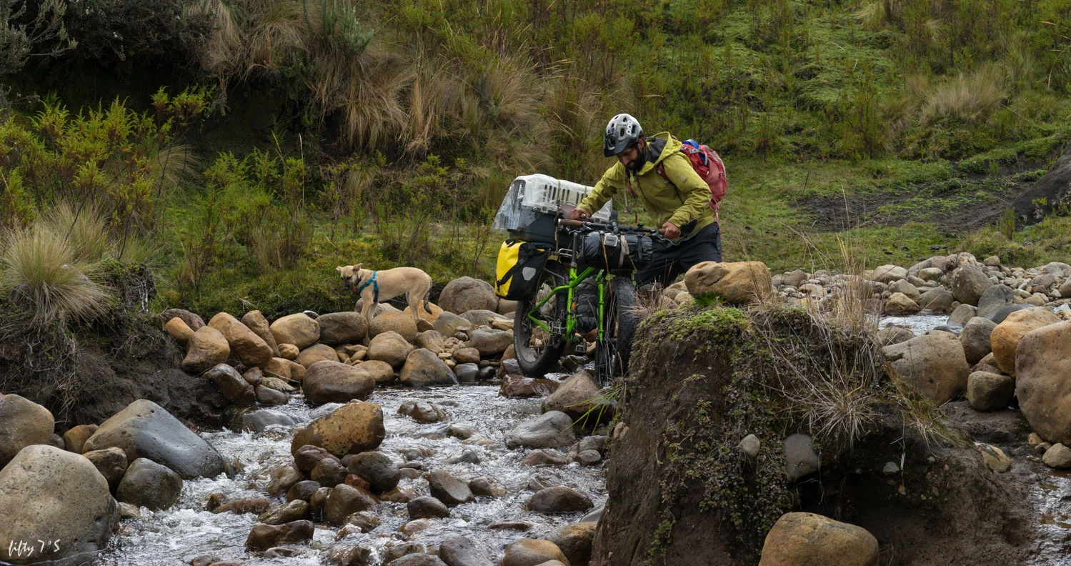 One of the many river crossings leaving us with soaking wet feet for the next few days.
