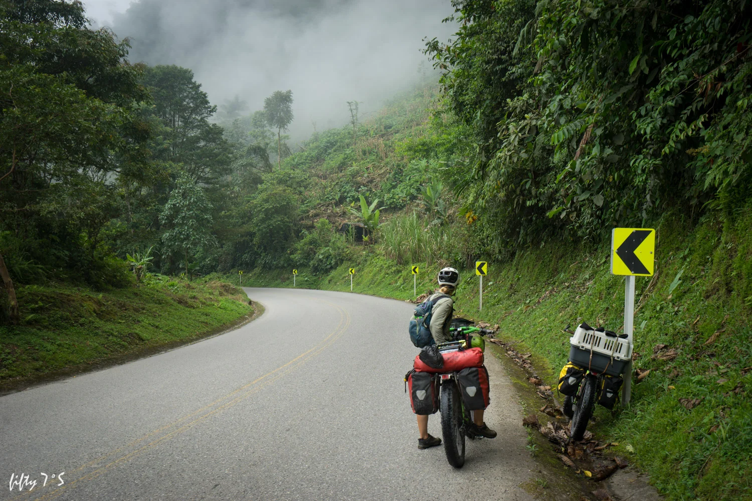Leaving Mocoa, heading north... climbing our way out of the Amazon Rainforest.