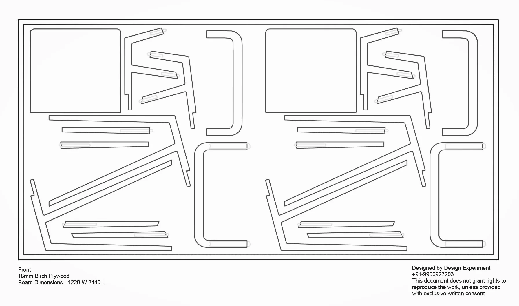 The CNC cutting draft