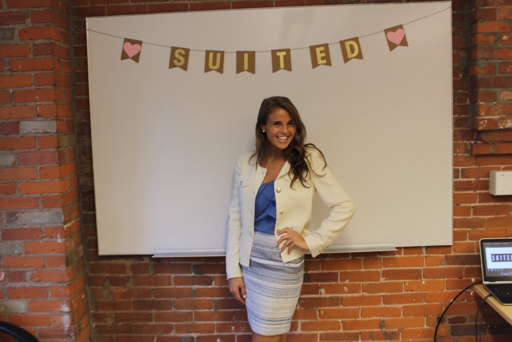 Ashley Persalay looked effortlessly chic in one of Suited's ensembles. 