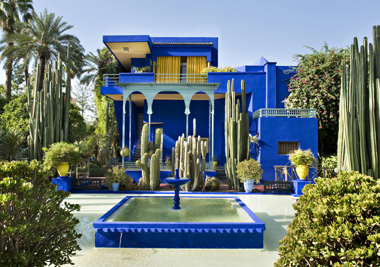 Yves Saint Laurent’s former residence in Marrakech, Morocco - Image via Design Phile