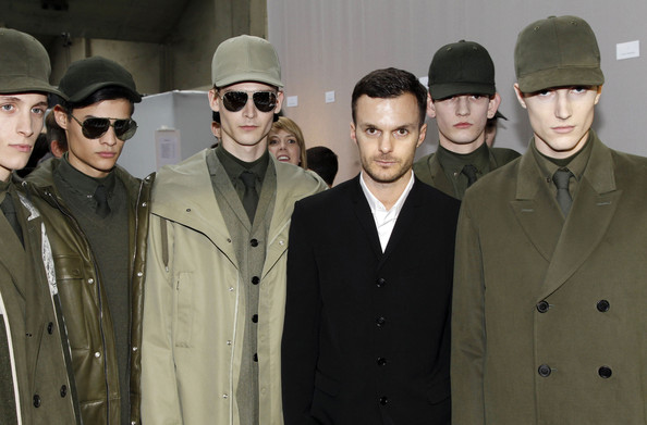 Antwerp -trained designer Kris Van Assche at his show for Dior Homme ( image via zimbio )
