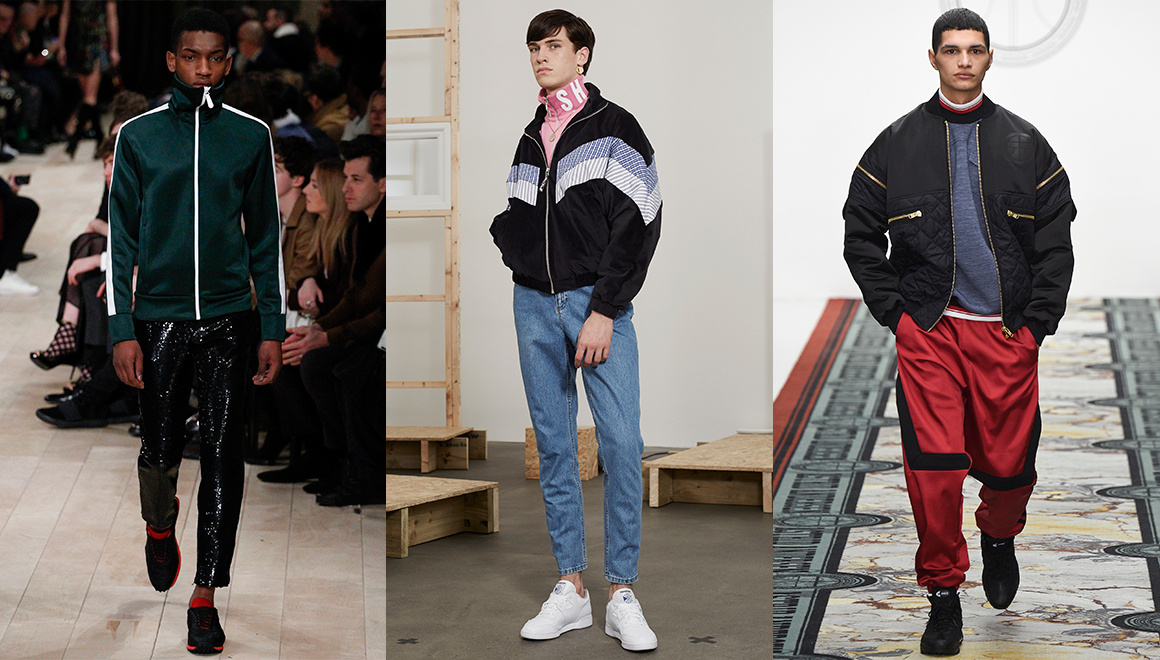 Left to right: Burberry, Christopher Shannon, Astrid Andersen (Image via Vogue )