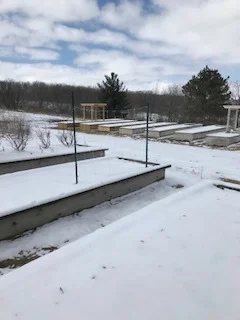 Planting peas will have to wait! No planting today!