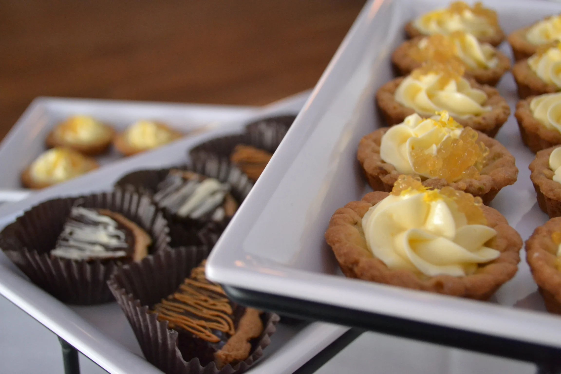 Lemon Pistachio Tart pistachio shortbread filled with lemon buttercream topped with honey pearls