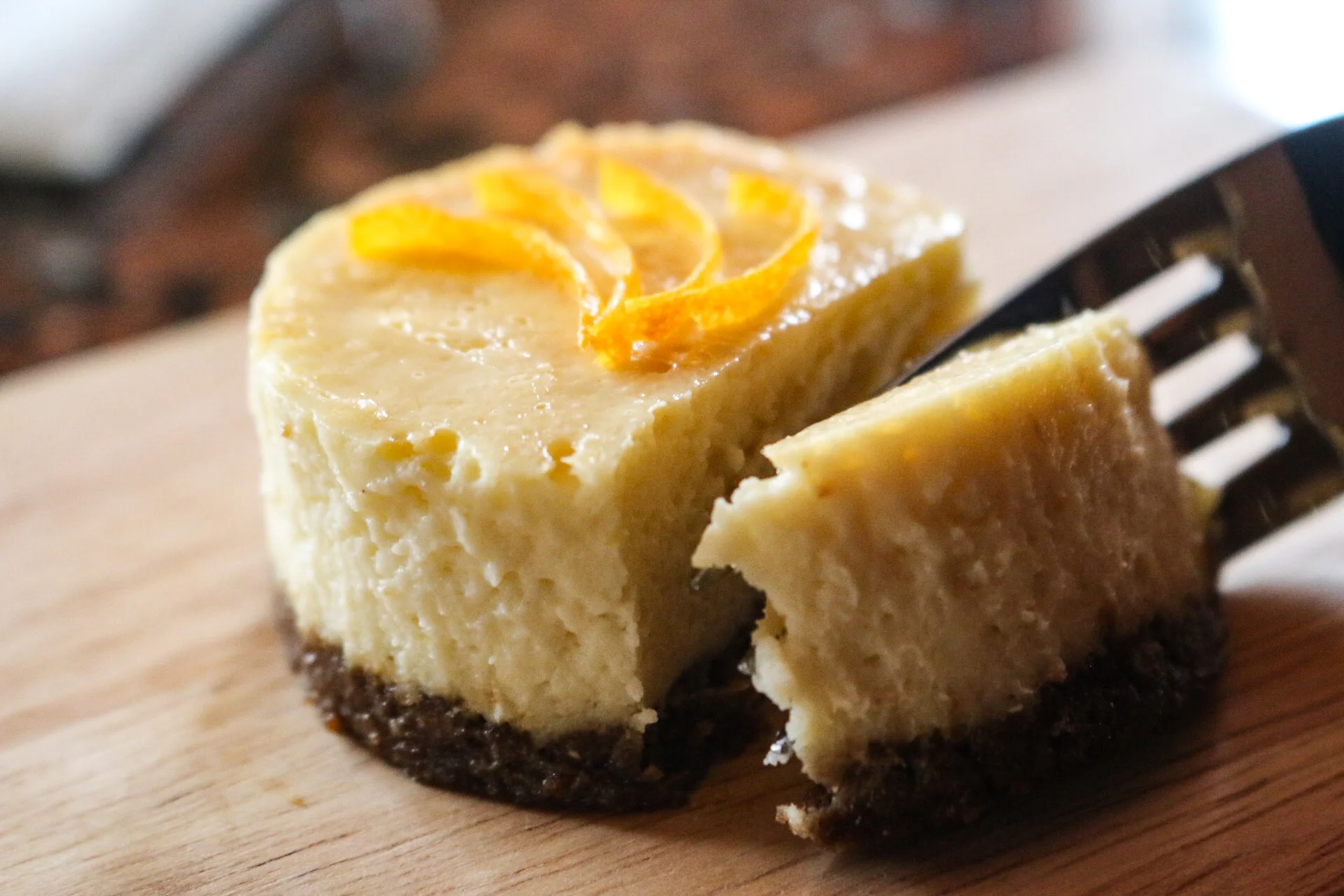Honey Ricotta Cheesecake Orange Blossom Honey & Ricotta Cheesecake with a ginersnap crust