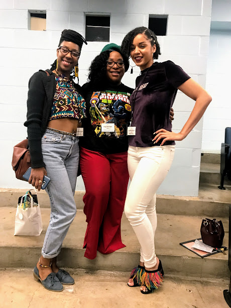 Melanie Holst-Collins (L), me (of course), Alexandra Wilson (R)