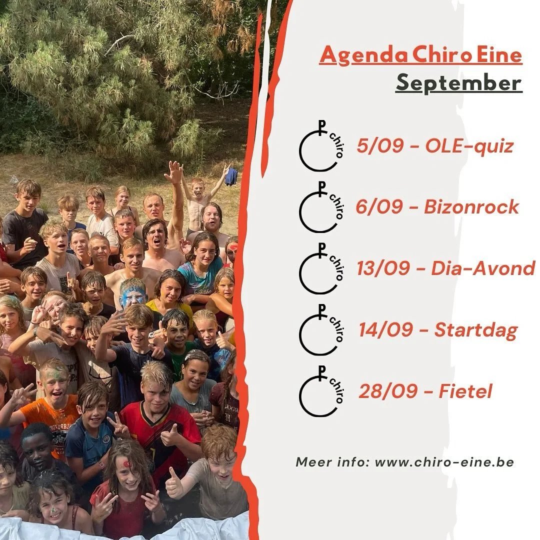 Het is zover! Het nieuwe chiro jaar staat voor de deur. 

Afgelopen weekend werd de nieuwe leidingsverdeling gemaakt. Dus binnenkort zal jij ook weten wie er dit jaar jouw leiding zal zijn.

Kijken jullie al uit naar een jaar vol met spelletjes? In d