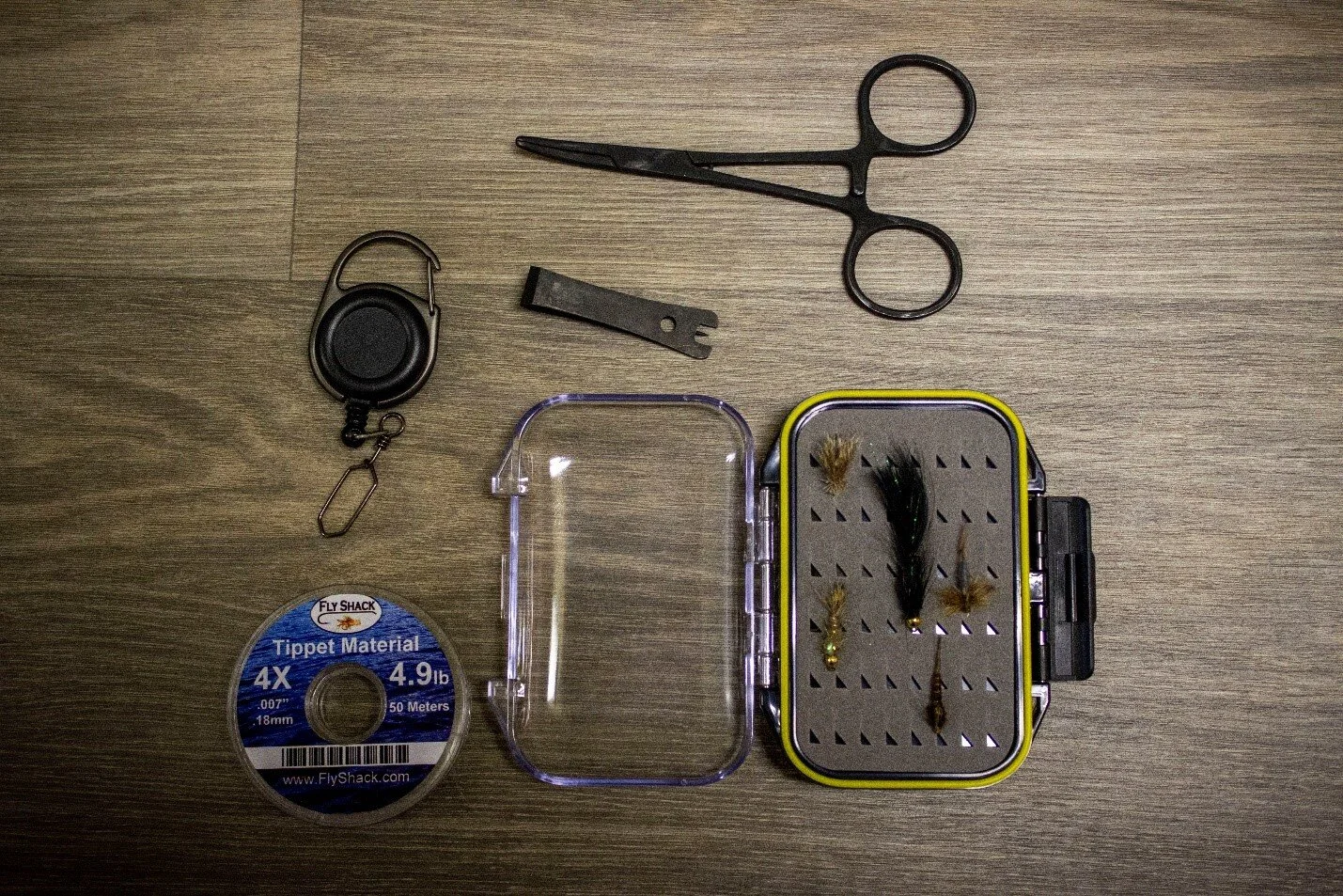 Less is more when on the river. Keep the essentials at hand, but the rest at home, especially when starting out with fly fishing.