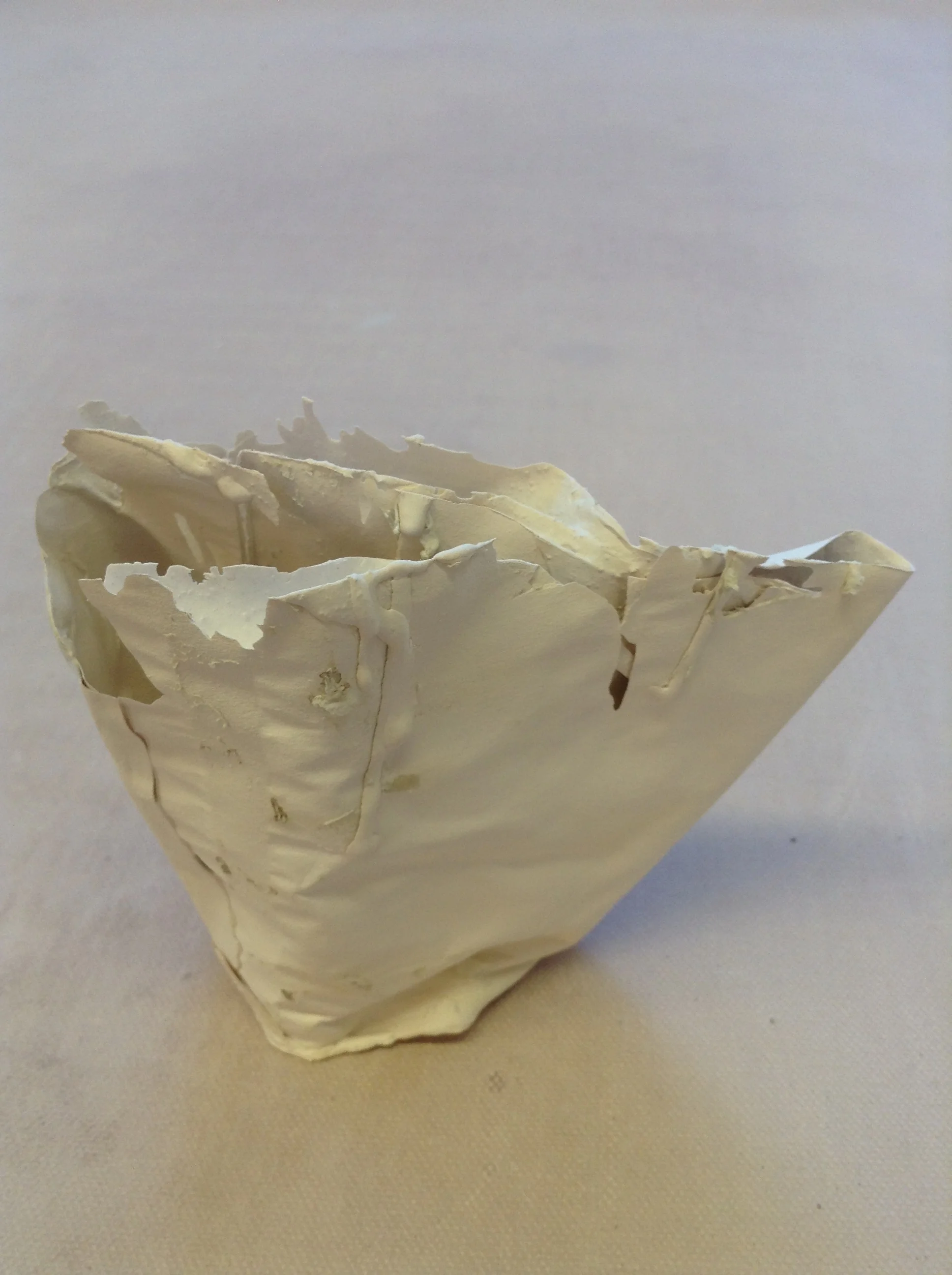 Profile view of fired structure.