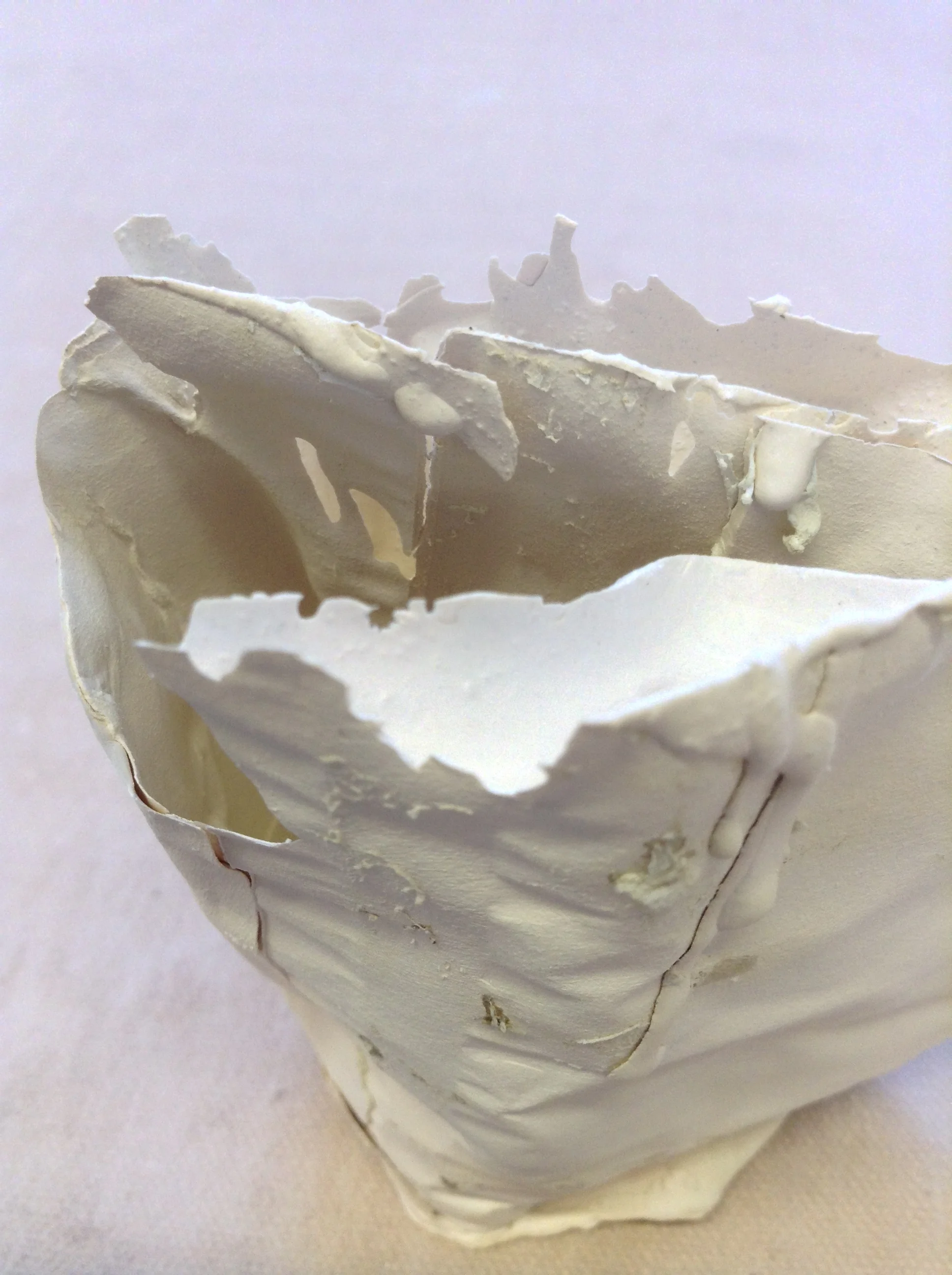 Interior detail of many layers and thin edges.