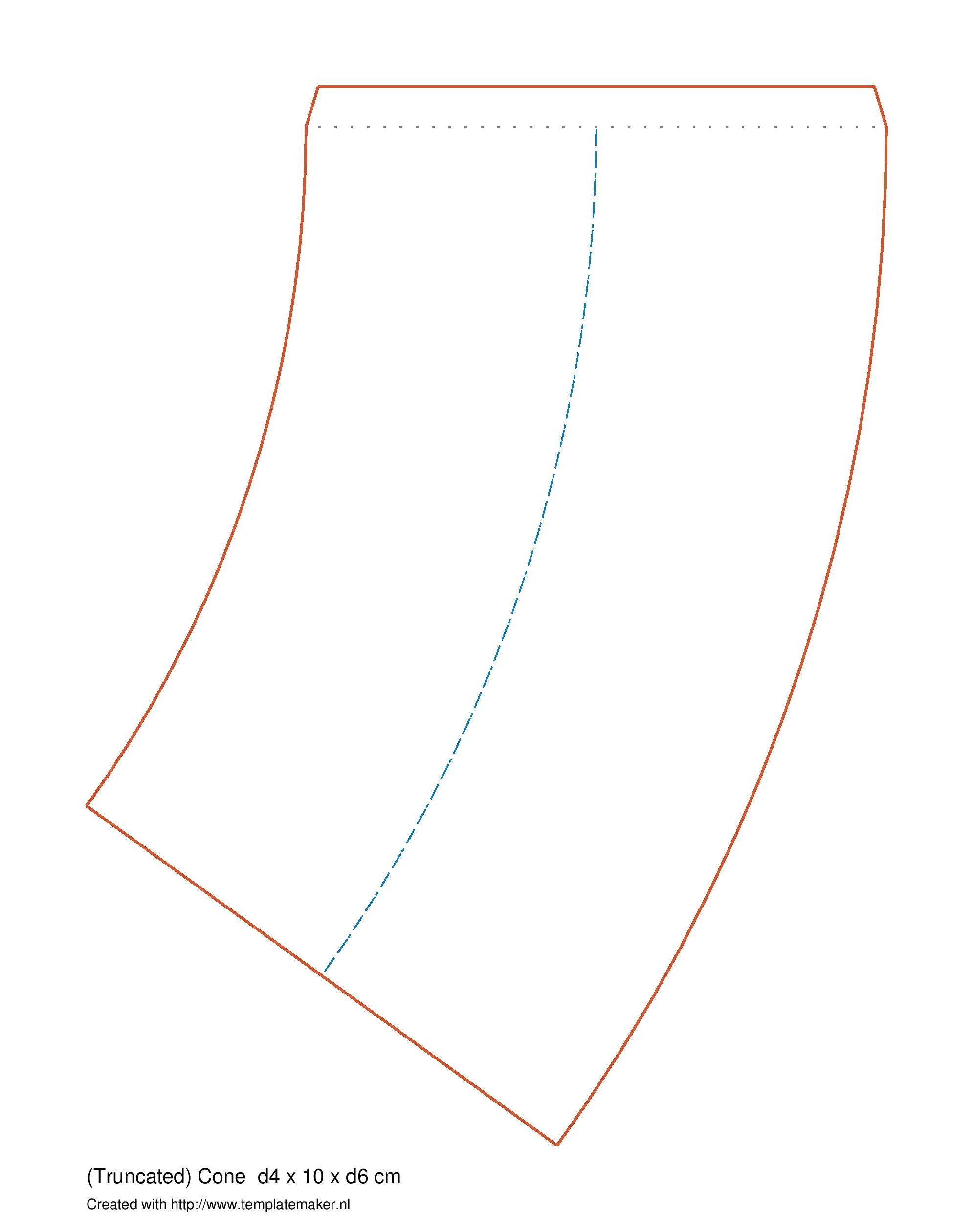 Example template for generating cone pattern. See the website? Follow it for fun templates.