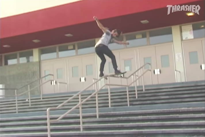 Dave Engerer pushes a mean Front Board through a kinky rail. 