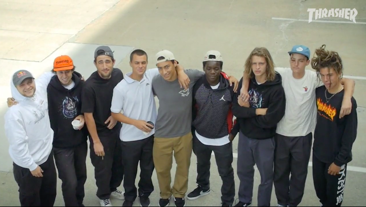 A heavy group of ams for Thrasher's 2017 Am Scramble Video. 