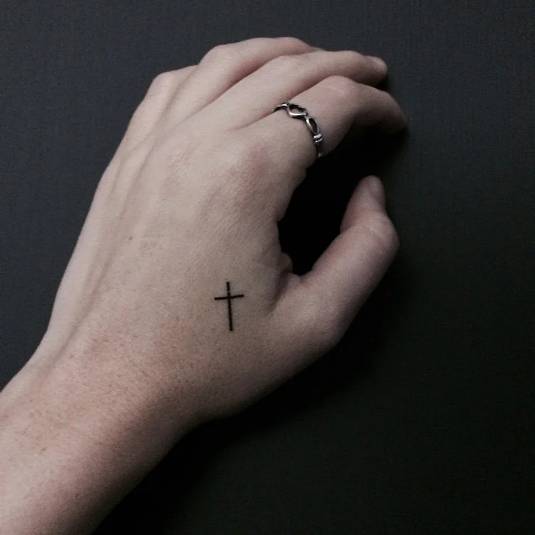 CROSS TEMPORARY TATTOOS (PACK OF 24)