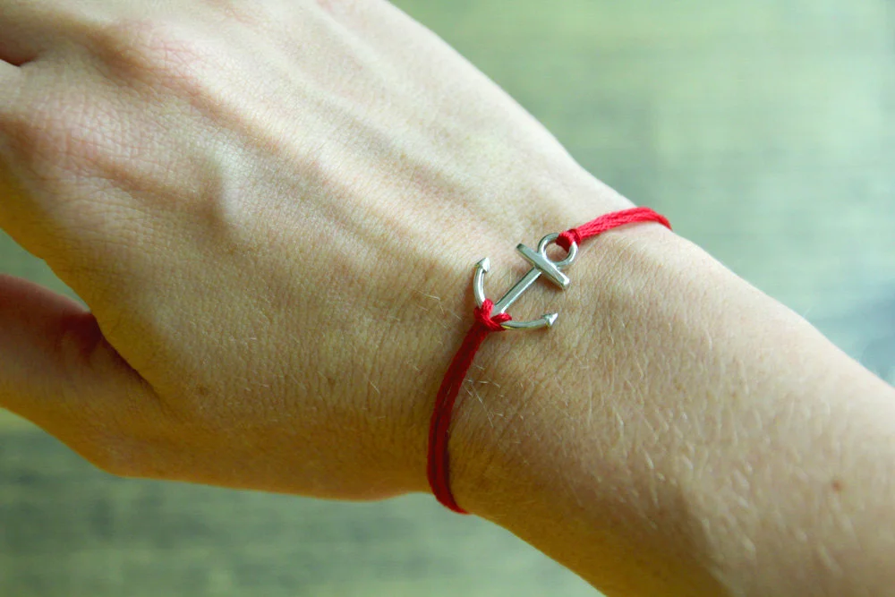 THE WISHLET (RED + SILVER ANCHOR)