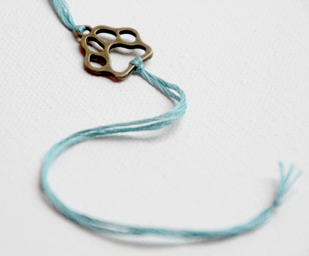 THE WISHLET (BLUE + BRONZE PAW)