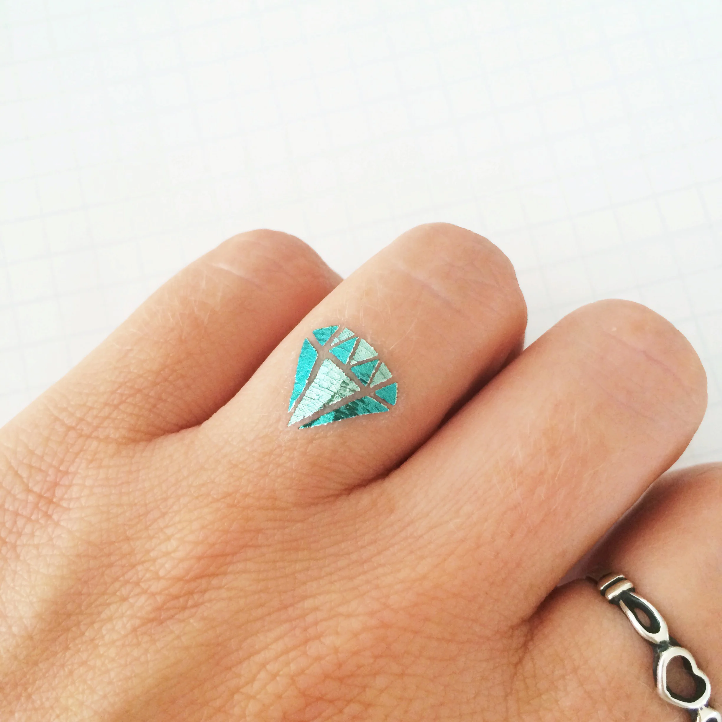 DIAMOND METALLIC TEMPORARY TATTOOS