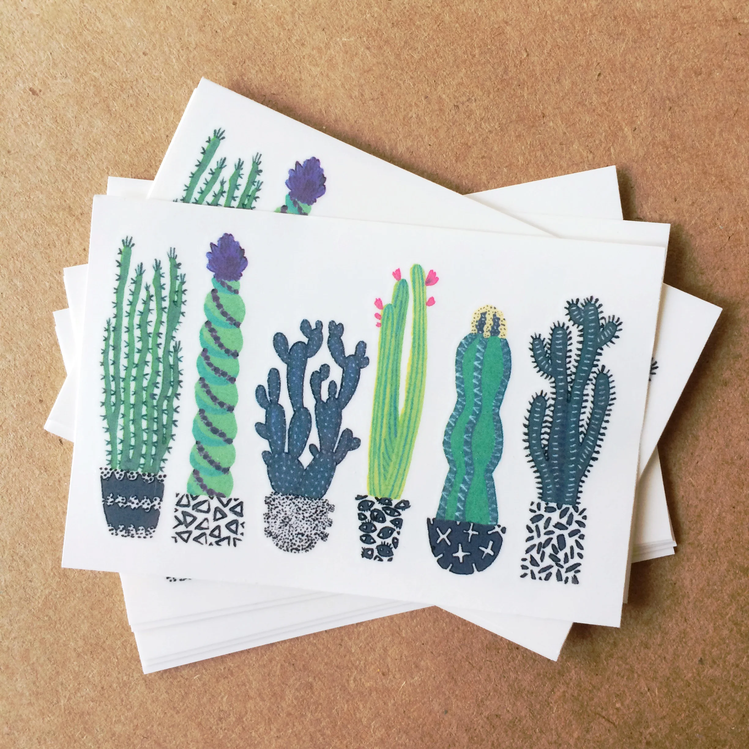 CACTUS TEMPORARY TATTOOS