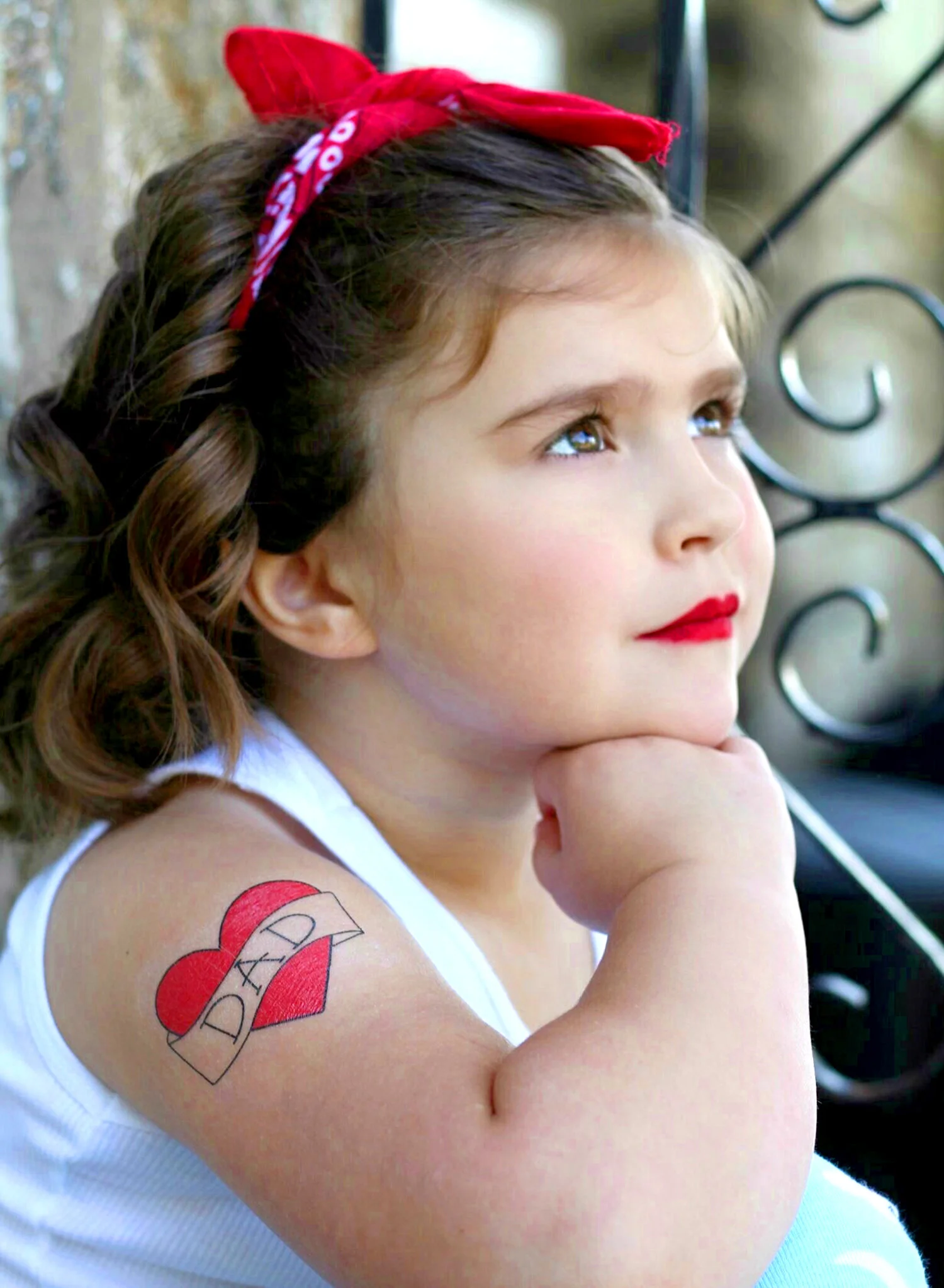 DAD HEART TEMPORARY TATTOOS (PACK OF 3)