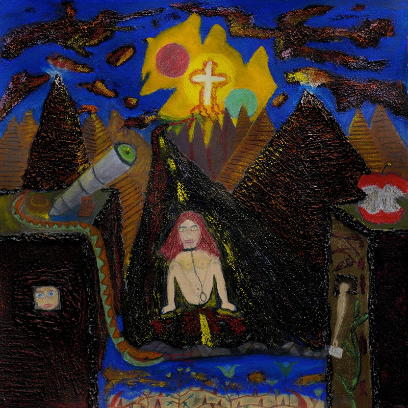 Caution ( 1 ) Return Delivery to Eden Via Anchorites ( Pastel 18X18 Inches ).