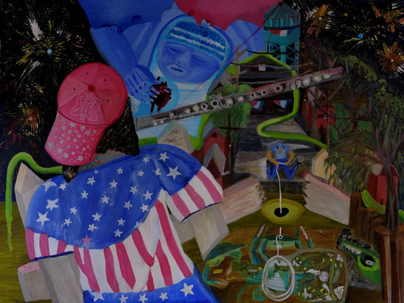 Independence Day ( 30X40 Inches ) Acrylic on stretched canvas.