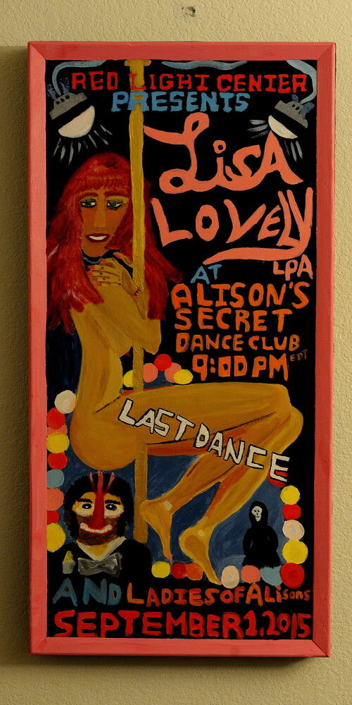 The Last Dance ; Acrylic on wood panel ( 24X48X2 3/4 inches ). 