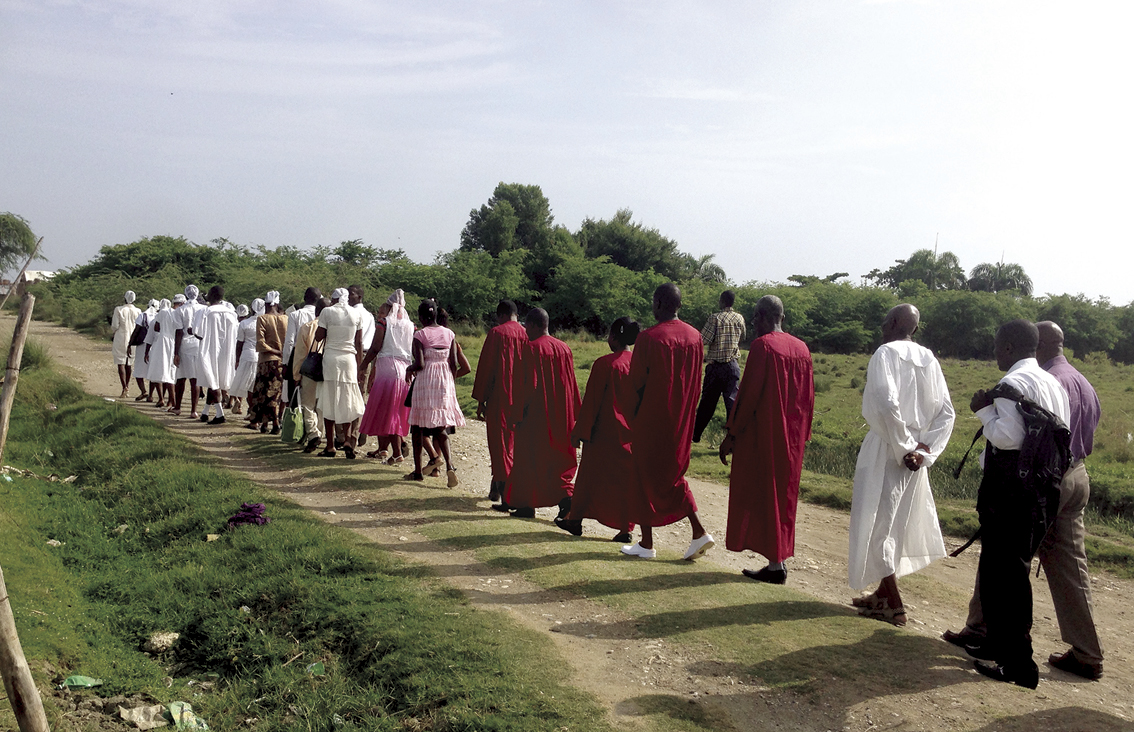 The 36 believers following in water baptism represent God at work—changing Haiti one life at a time