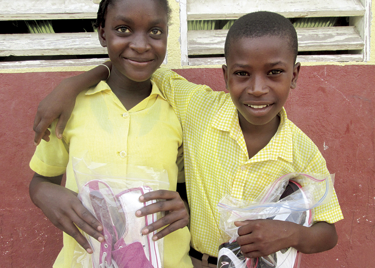 Each pair of sneakers is a blessing in the life of a child. 