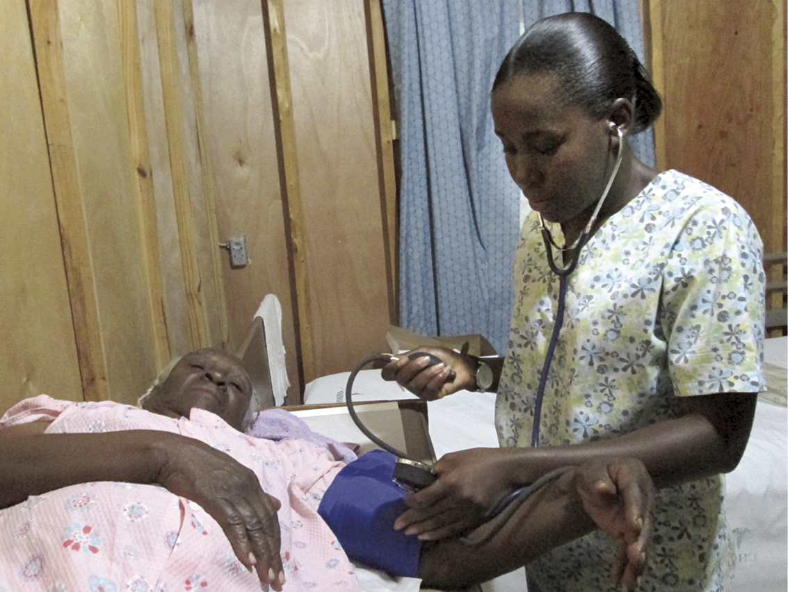"Because of New Missions, I'm a nurse. I serve in the Leogane region. Thank you and may God bless you." Nerylne Movil, class of 2005 