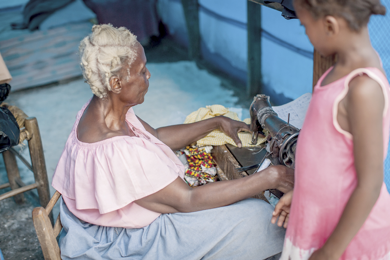 Each school uniform is made in the village by a seamstress—which provides employment and supports the local economy. 
