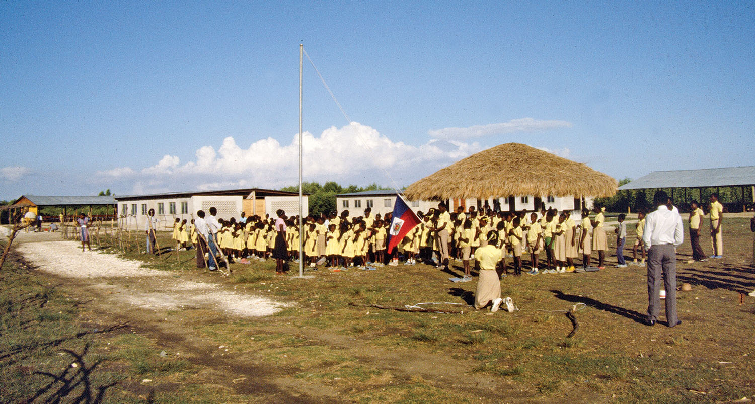 Our first church and school was built in Bord-Mer, Haiti, and served a coastal fishing community and village of Neply.