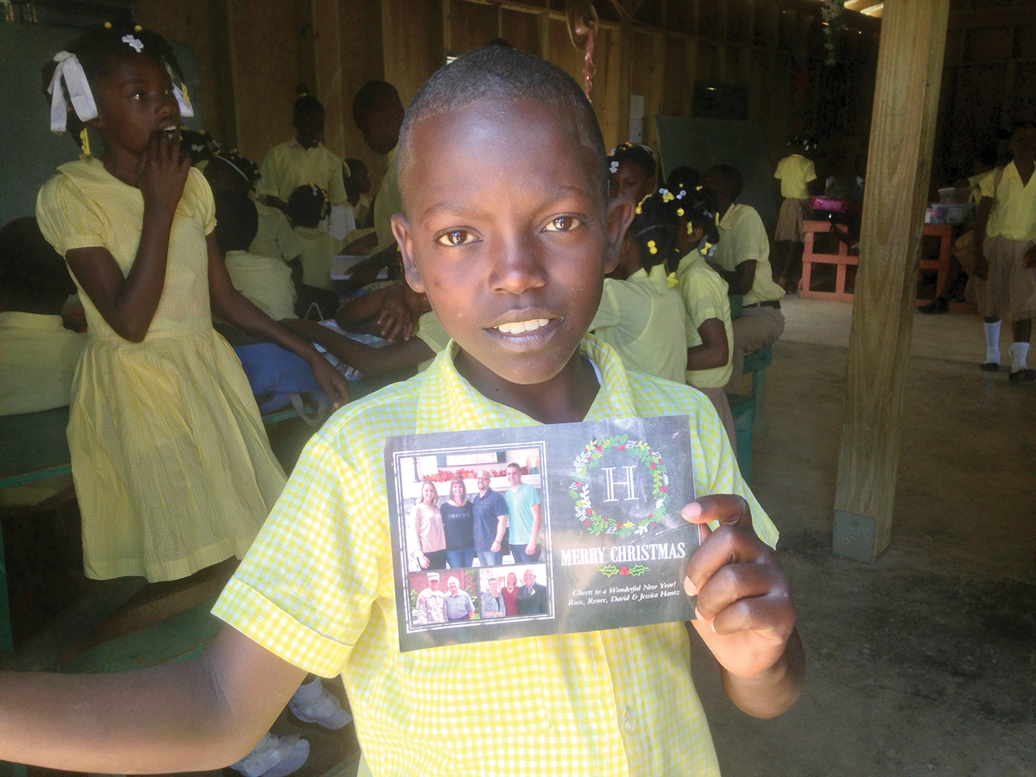 You will bring a smile to a child when you enclose a photo of your family with your shoebox gift.