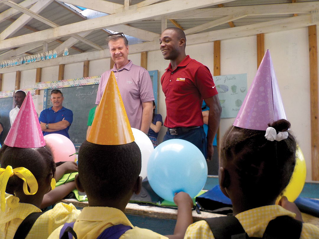  Pastor Larry Lamb from Cielo Vista Church in El Paso, Texas, joined in the celebration of more fifth birthdays.